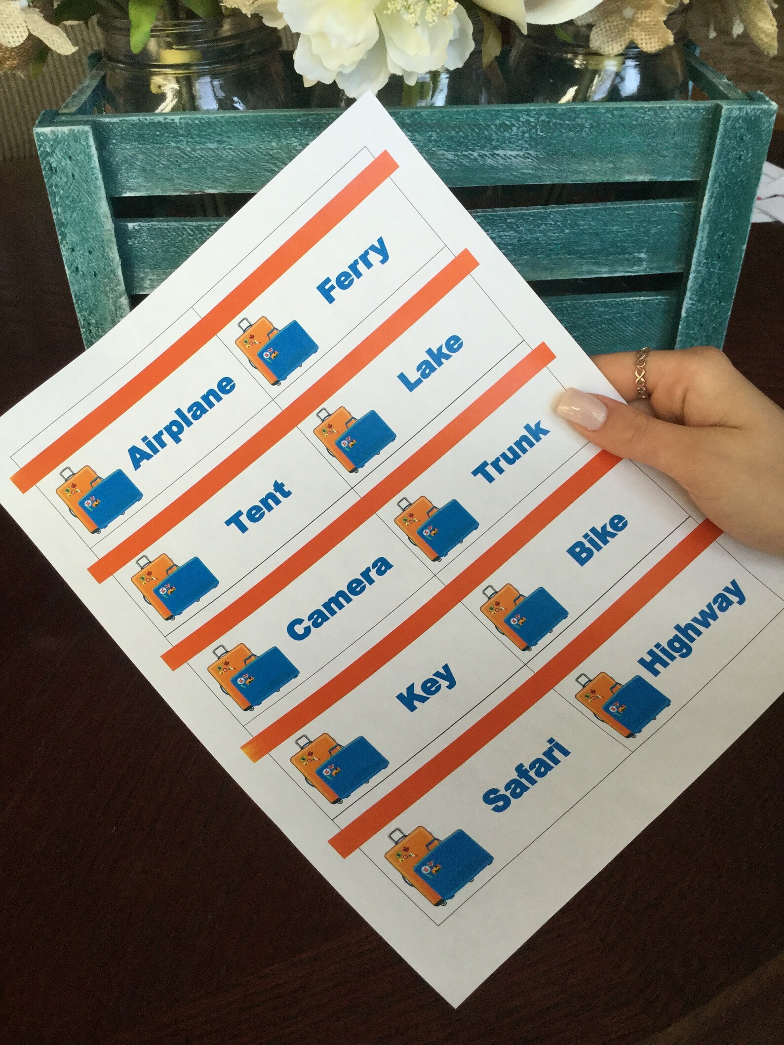 Printable Travel/road Trip Game Cards for Pictionary or Etsy