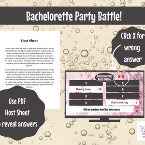 Virtual Game or In Person, Bachelorette Party Battle, Bridal Shower, Editable PowerPoint Game, Bridal Shower Party Game, Girls Night image 5