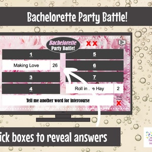 Virtual Game or In Person, Bachelorette Party Battle, Bridal Shower, Editable PowerPoint Game, Bridal Shower Party Game, Girls Night image 2