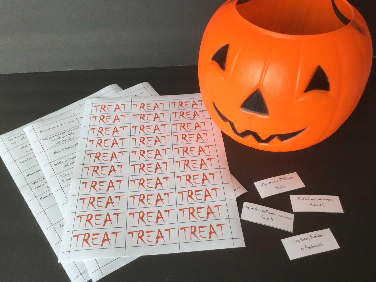 halloween trick or treat game classroom party game youth etsy