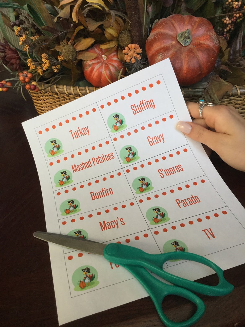 Printable Thanksgiving Game Who do I belong to Loud game, Group Game, Family Friendly, Youth Group, Teen, Classroom, Icebreaker image 3