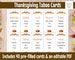 Printable Thanksgiving Taboo Game Cards, Thanksgiving Party Game for classrooms, scouts, youth groups, family game night. Thanksgiving Game 