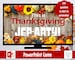 Thanksgiving Jep-arty!, Friendsgiving Party Game, Thanksgiving Trivia, Game Show, Editable game, Virtual Game or Large Screen Game, Zoom 