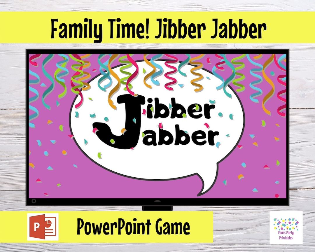 Jibber Jabber Family Time Game, Sound Out Words to Reveal Meaning