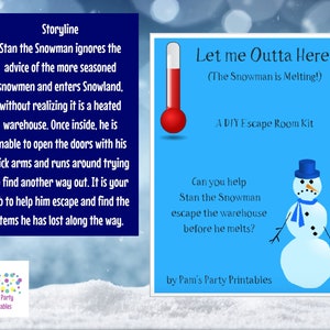 Let Me Outta Here A DIY Escape Room Kit Winter/Christmas/Holiday Game Family Friendly Ages 8 to 80 Group Game Party Game image 9