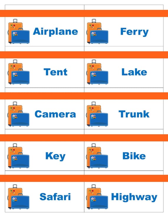 printable travel road trip