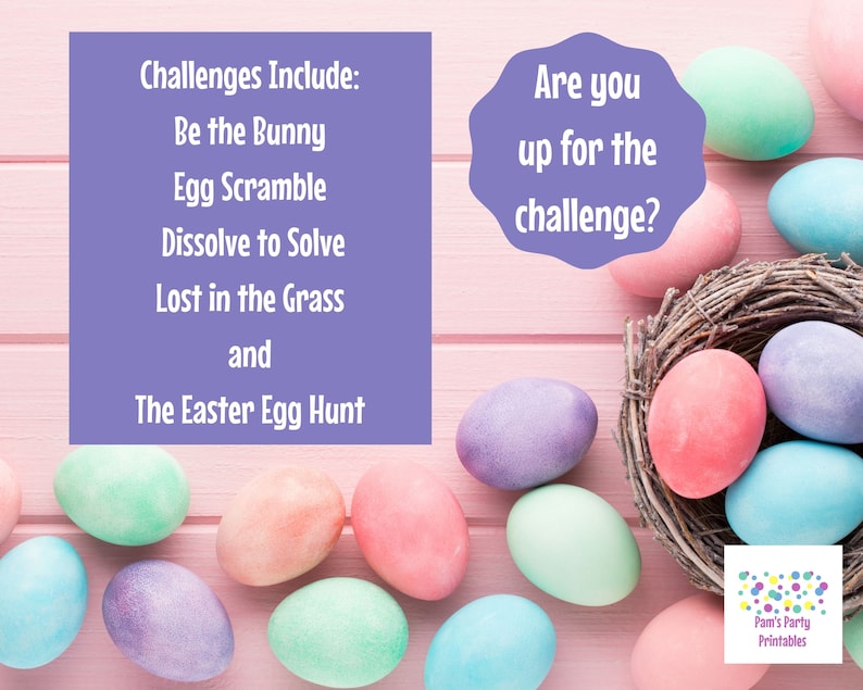 The Eggmazing Race to the Easter Baskets an Easter Game That Etsy