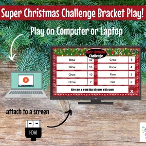 Super Christmas Challenge, Editable, PowerPoint Game, Customized, 40 Rounds, Bracket Play Office Party, Sales Meeting, Christmas Game image 8