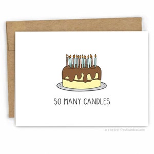 Funny Birthday Card ...So Many Candles by FreshCardCo image 1