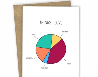 Valentine Card | Love Cards | Anniversary Card - Love Chart by Fresh Card Co