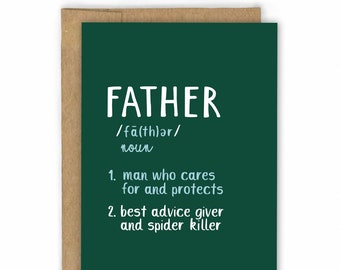 Father's Day Card - Card for Dad - Dad Birthday Card - Father Definition by Fresh Card Co