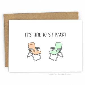 Retirement Card Retirement Congratulations Card Sit Back by Fresh Card Co image 1