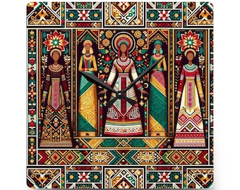 Habesha Beauty Wall Clock