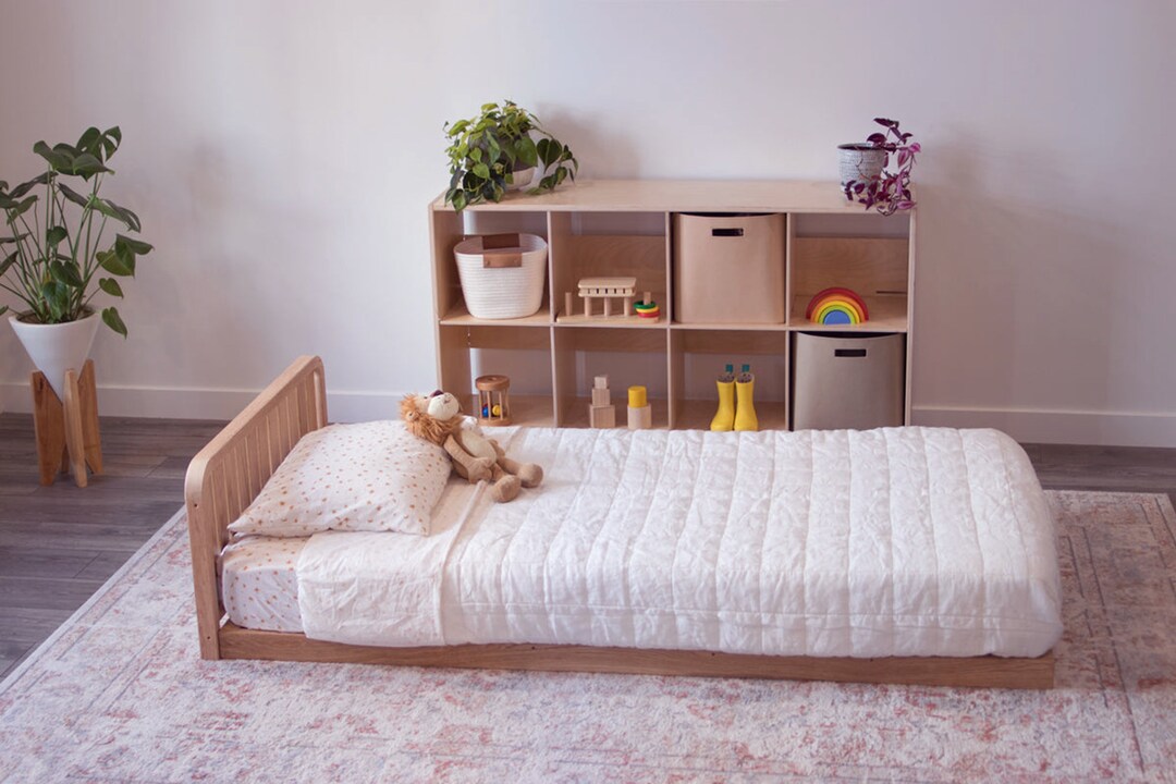 Montessori Bed Floor Bed Platform Toddler Bed Made in US Etsy