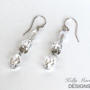 Long Earrings Crystal Earrings Wedding Jewelry Bling