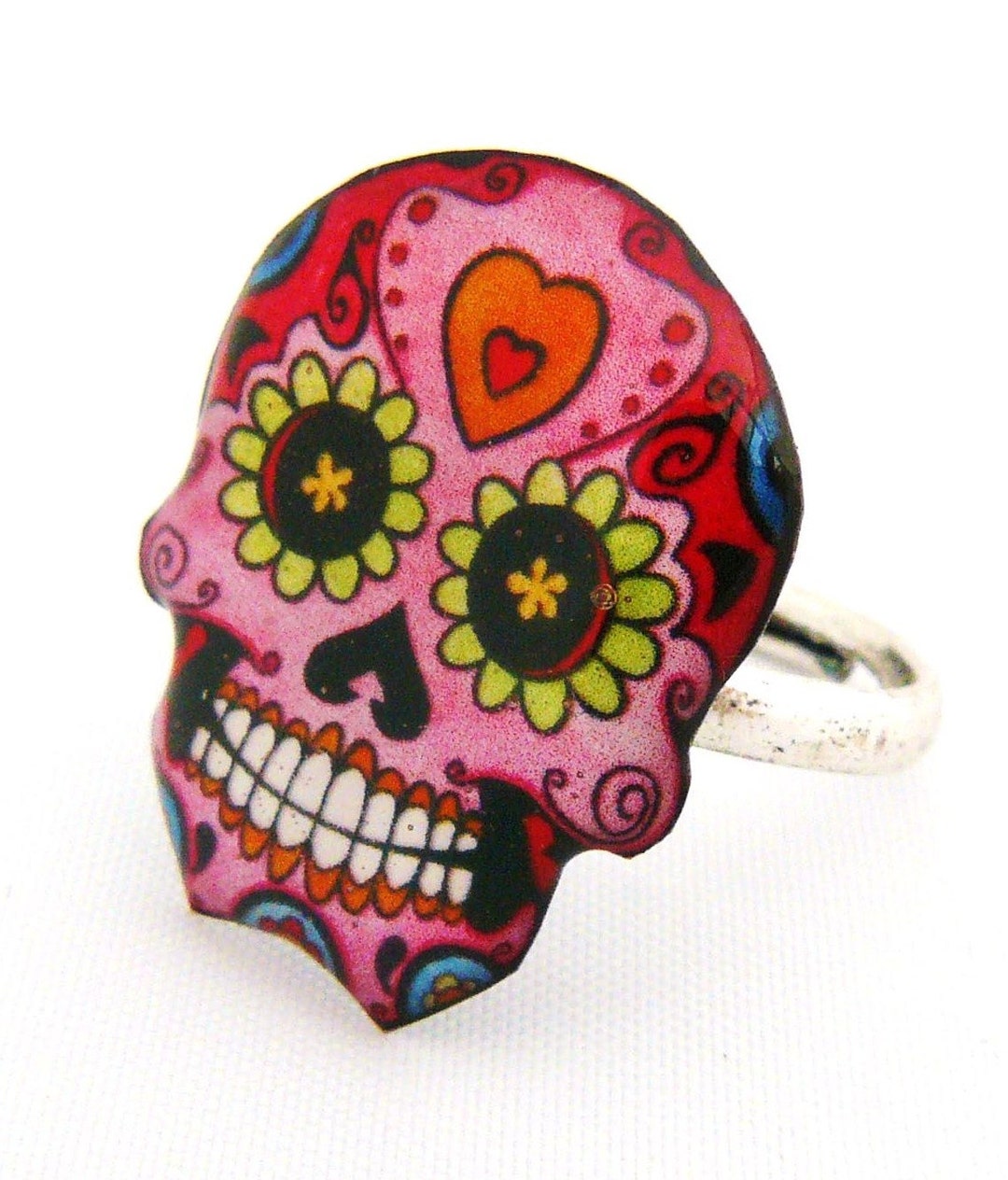 Bague tête de mort mexicaine hotsell