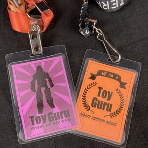 Toy Guru Convention Badges :: Come in a variety of colors