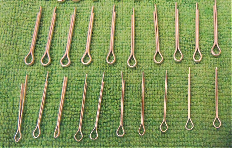 40 Pieces Assortment Cotter Pins Six Different Sizes Etsy
