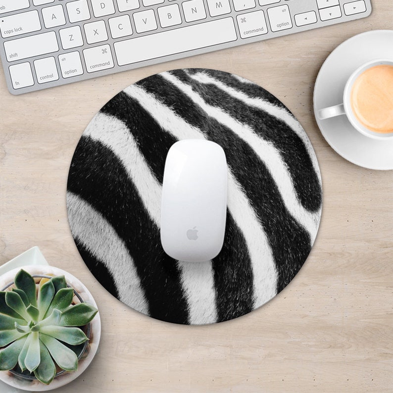Zebra Mouse Pad Animal Skin Mouse Mat Desk Accessories Stripes Etsy