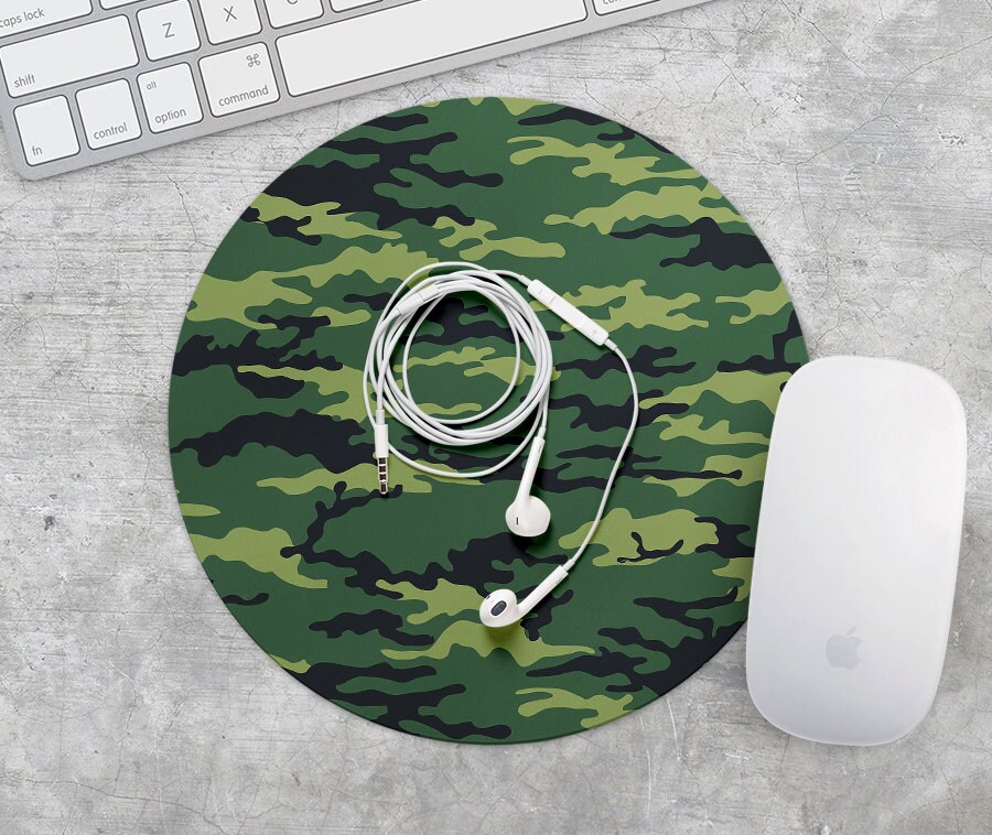 Green Military Mouse Pad Army Color MousePad Green Mouse Pad Etsy