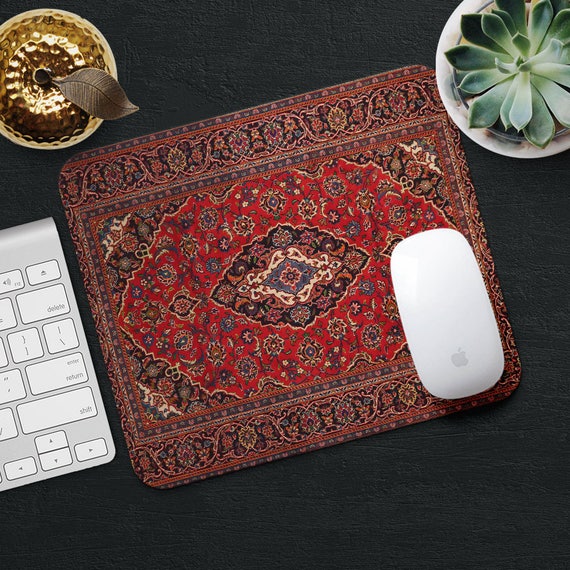 Mouse Pad Rug Mousepad Red Mouse Mat Persian Carpet MousePad Etsy