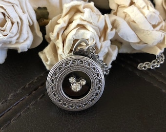 Mouse Photo Locket Necklace, Keepsake Jewelry, Family Gift