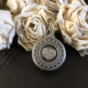 Bridal bouquet remembrance charm, photo locket,bling jewelry,multiple photo locket,Family photo locket,four photo locket,heart jewelry