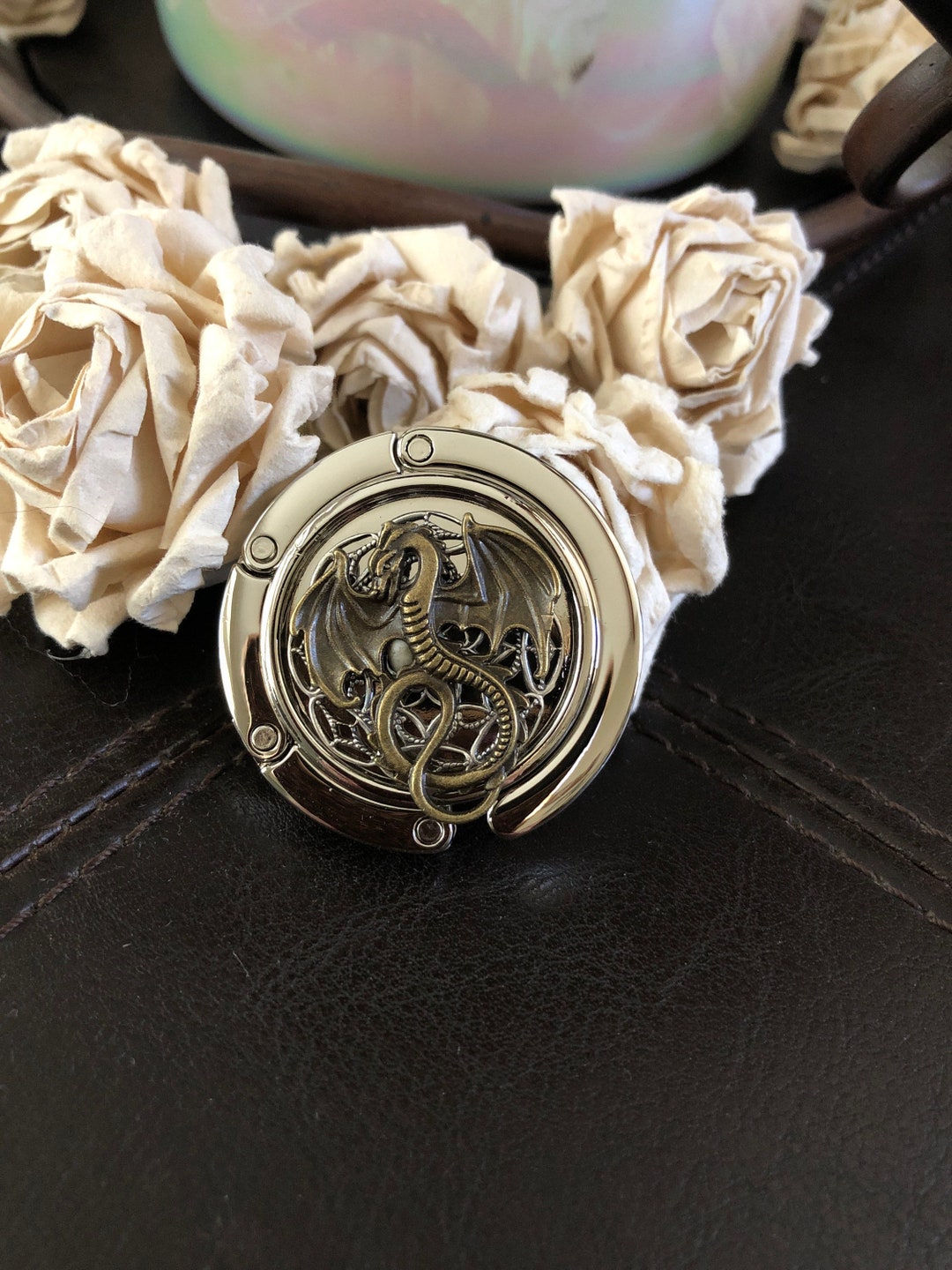 Dragon Purse Hook, Dragon Gift, Bar Hooks, Purse Hook for Table, Purse