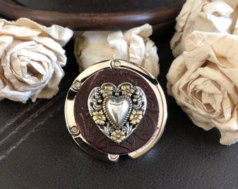 Heart purse hook for table, Heart gifts, purse holder, purse hanger, table purse holder, bag hook, bag holder, table purse hook