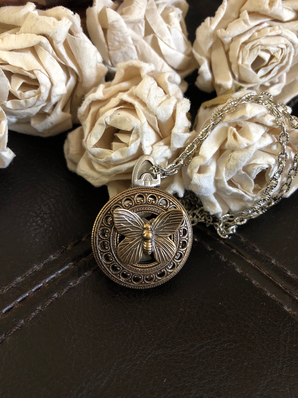 Butterfly bracelet leather cuff butterfly gift butterfly Etsy