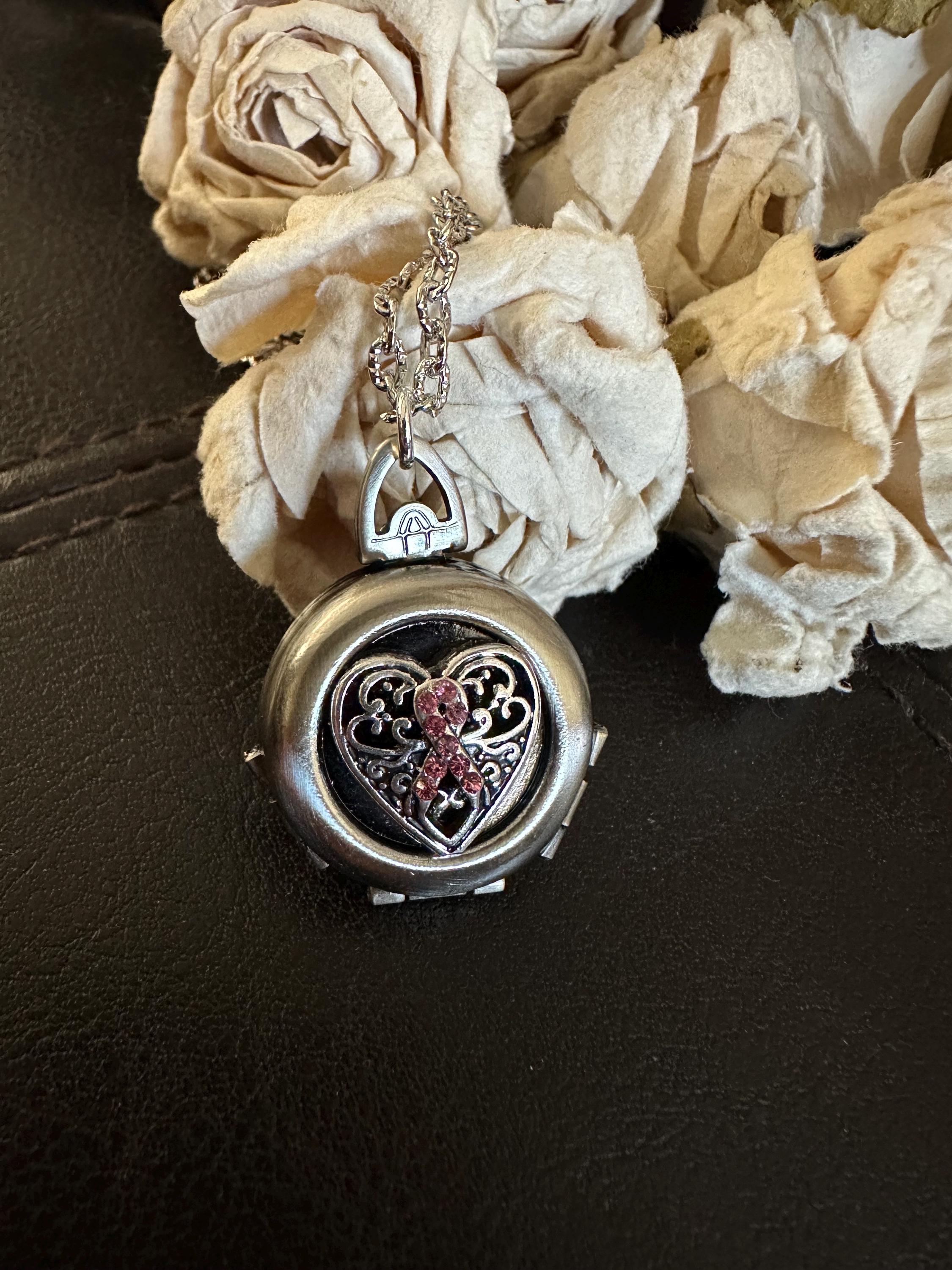 Breast cancer survivor locket, breast cancer gift, breast cancer…