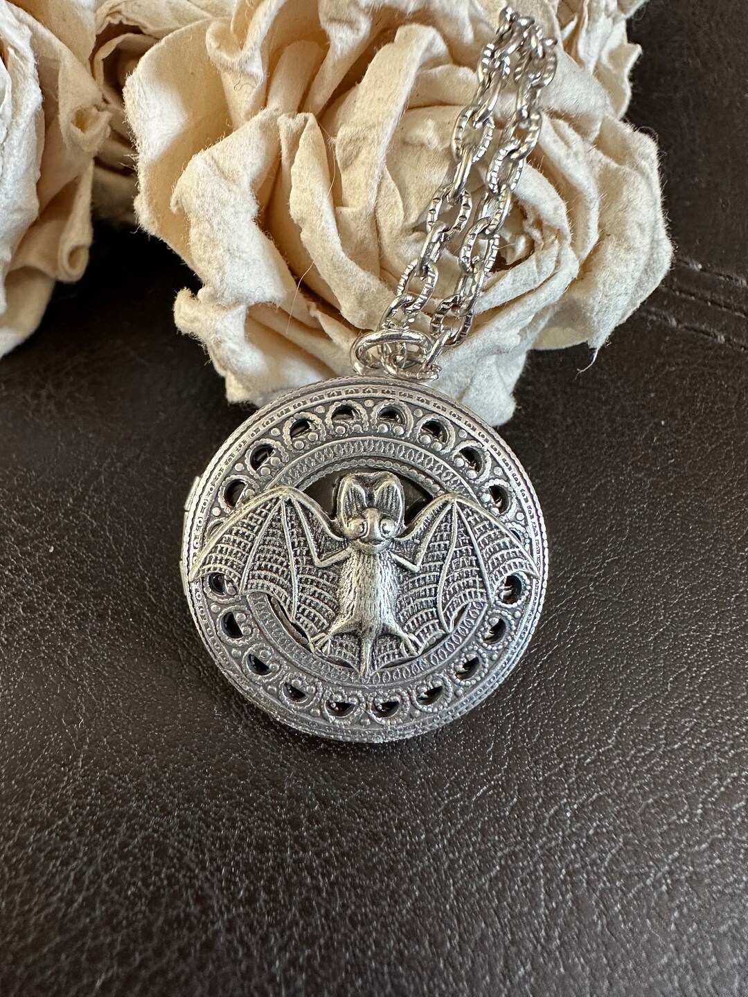 Bat Locket, Bat Gifts, Bat Jewelry, Gothic Locket, Memory Jewelry,bat ...