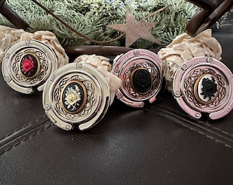 Rose purse hook, purse hook for table, purse holder, purse hanger, table purse hook, bag hook,  bag holder, table purse hook