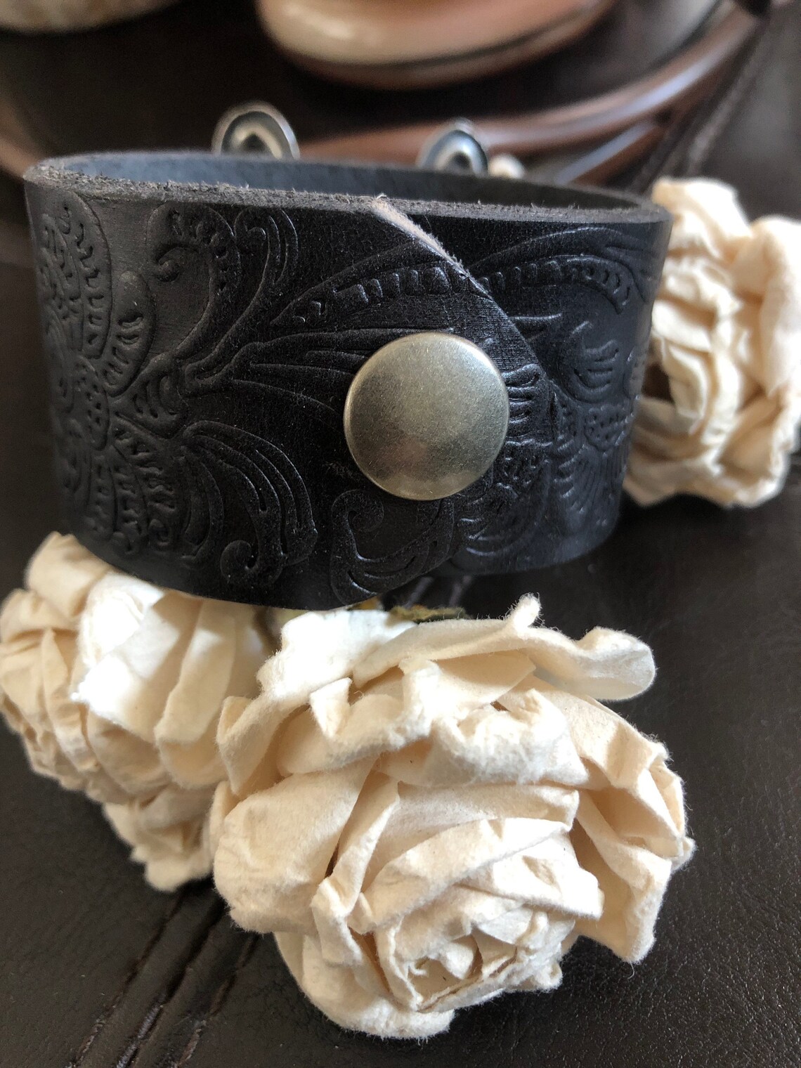 Butterfly bracelet leather cuff butterfly gift butterfly Etsy