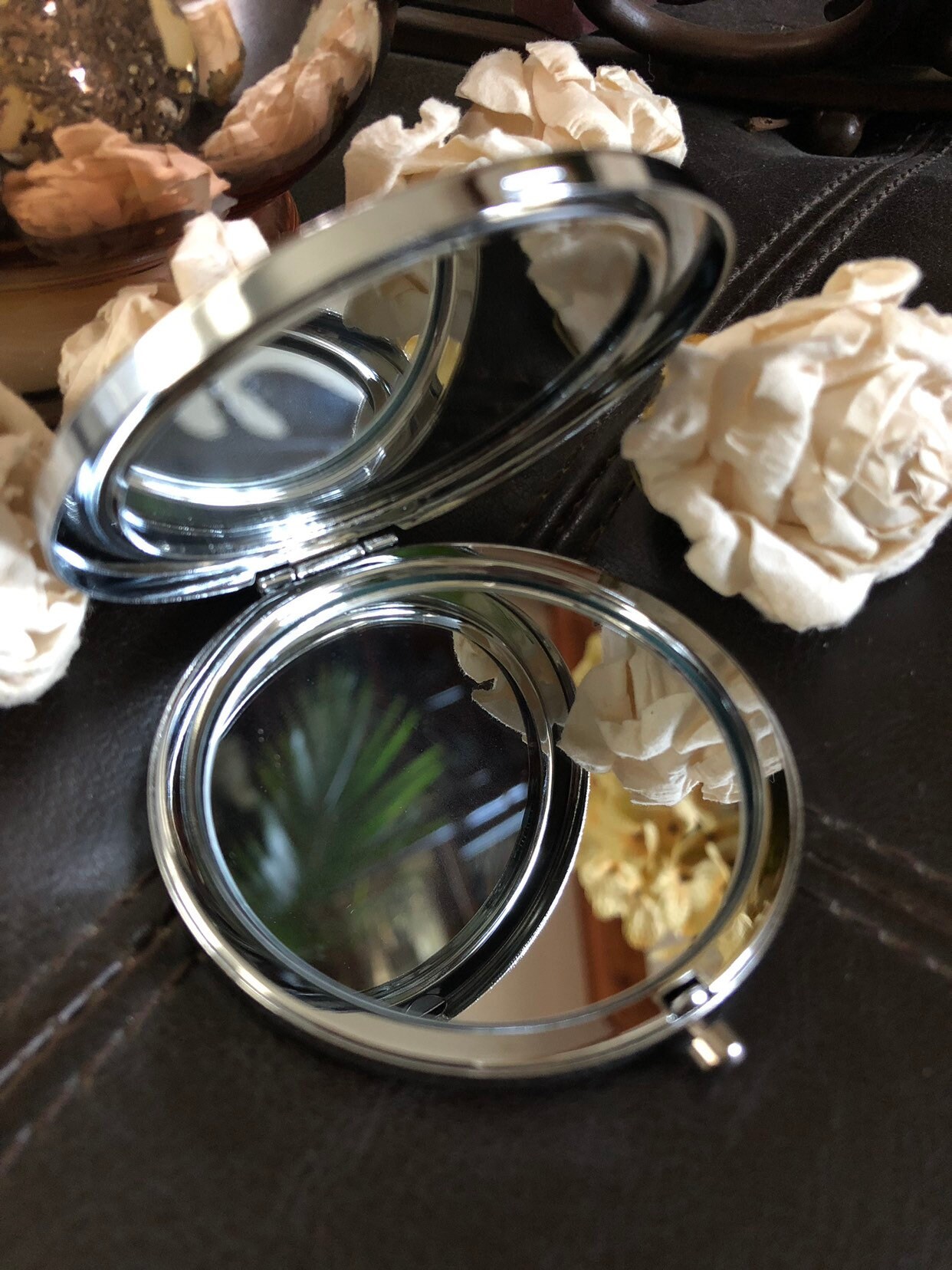 Compact mirror purse mirror pocket mirror hand mirror Etsy