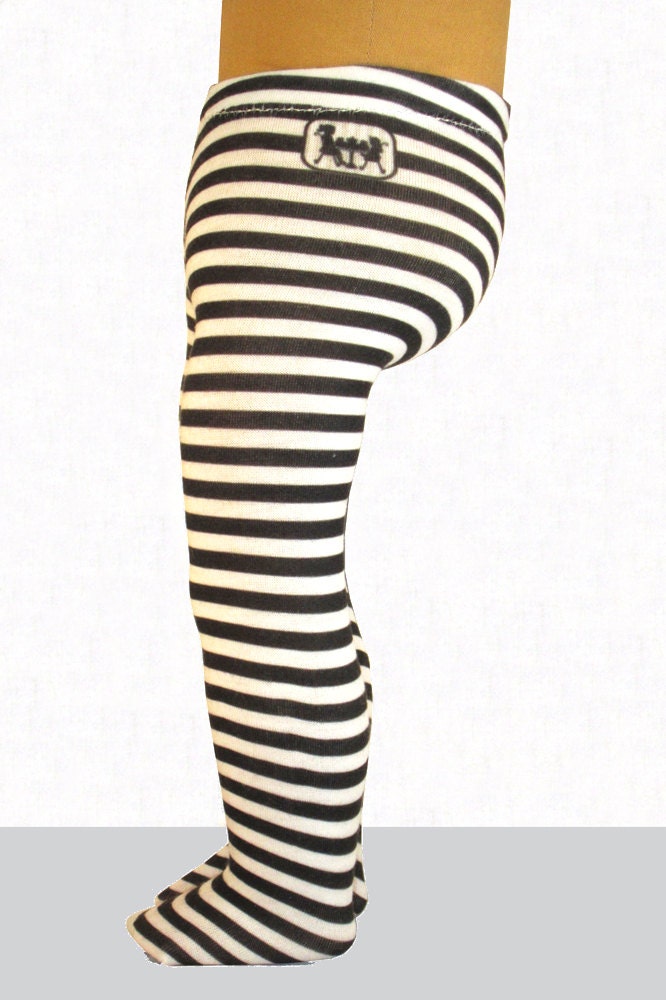18 Inch Doll Tights Kit to Sew Black & White Stripe Easy to - Etsy