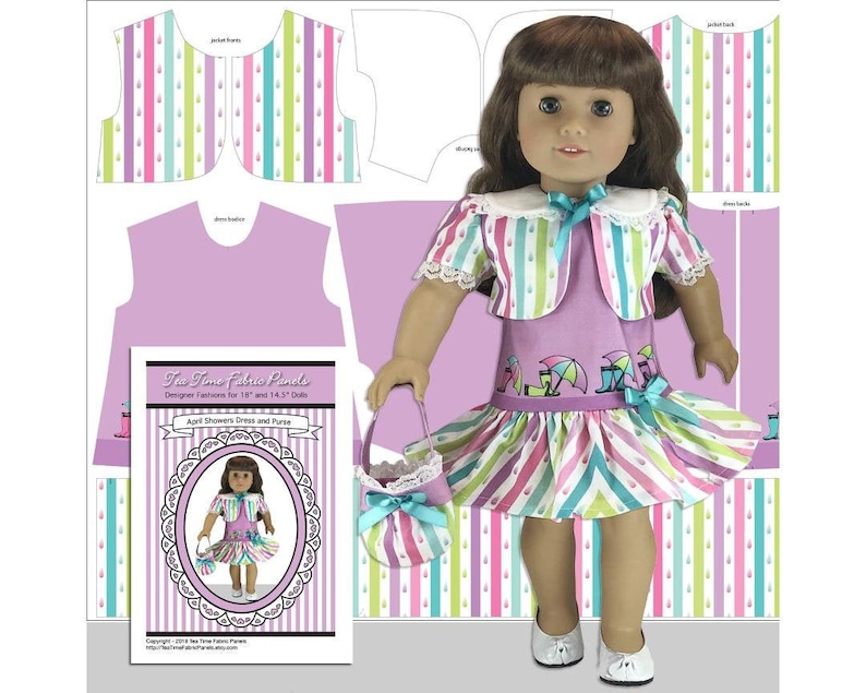 18 Inch doll Clothes LAVENDER SATIN SUN DRESS Made For American Girl Dolls