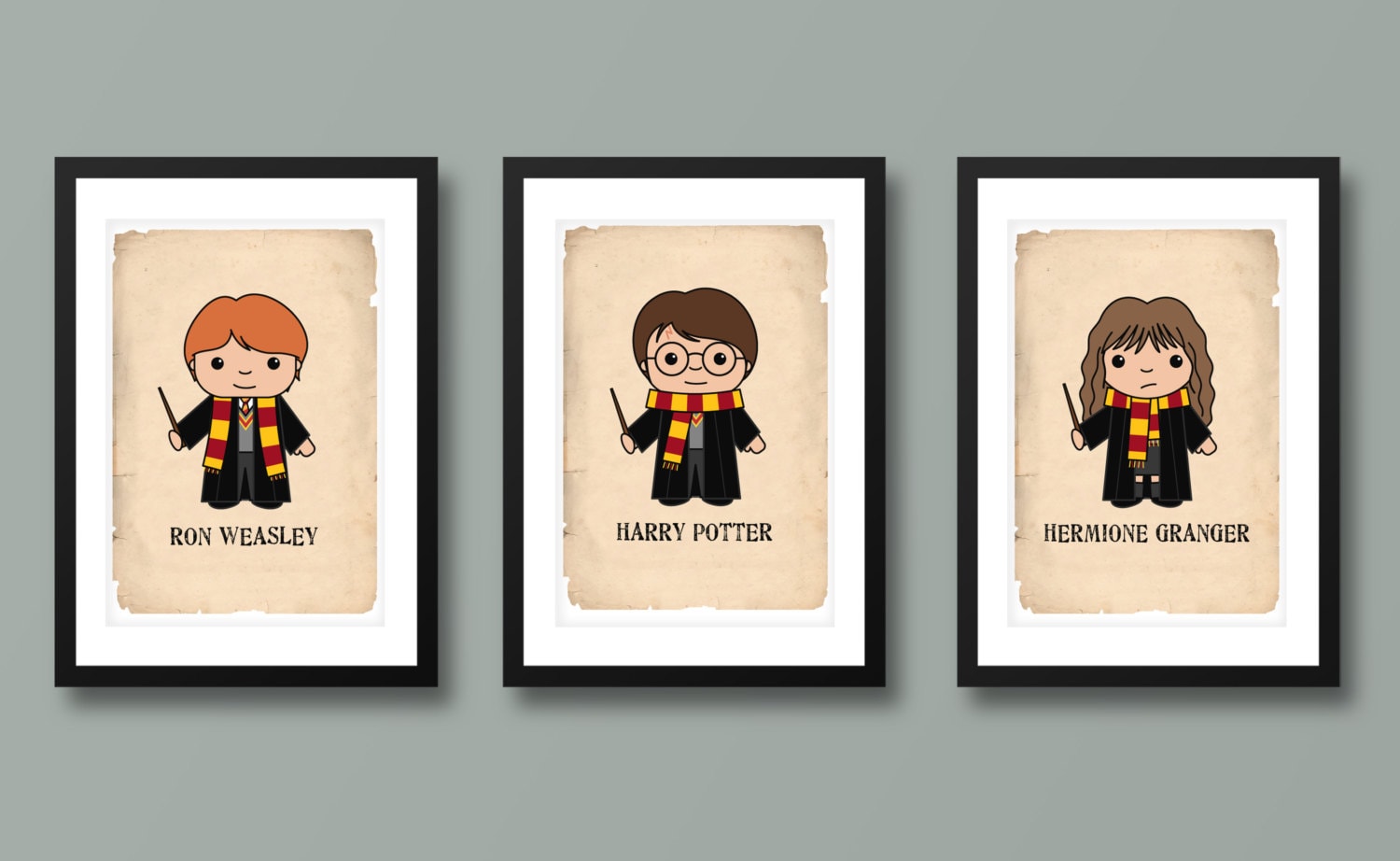 Harry Potter inspired wall art kids wall art Harry Potter Etsy