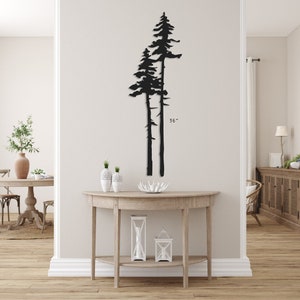 Two Tall Trees Metal Wall Art