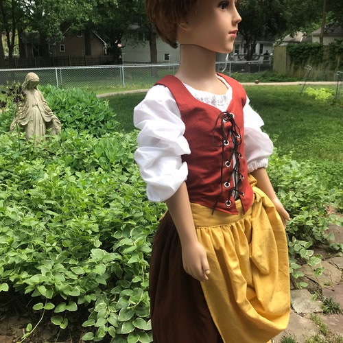 St. Germain/ Genevieve, Germain, Paris Saint, shepherd saint, good girl saint costume, peasant costume, medieval saint, medieval girl costume,