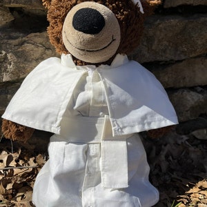 Pope costume for teddy bear
