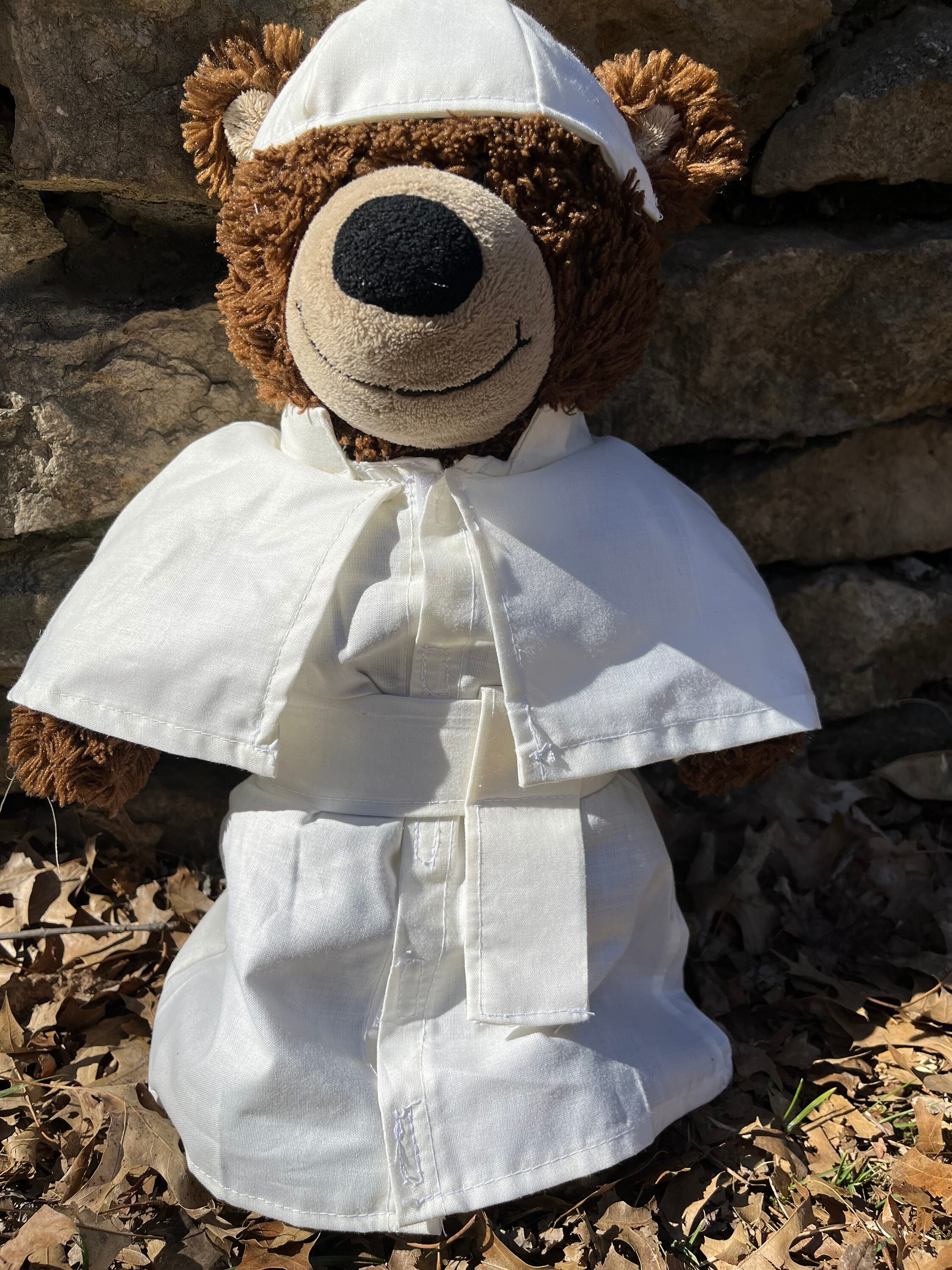 Pope costume for teddy bear