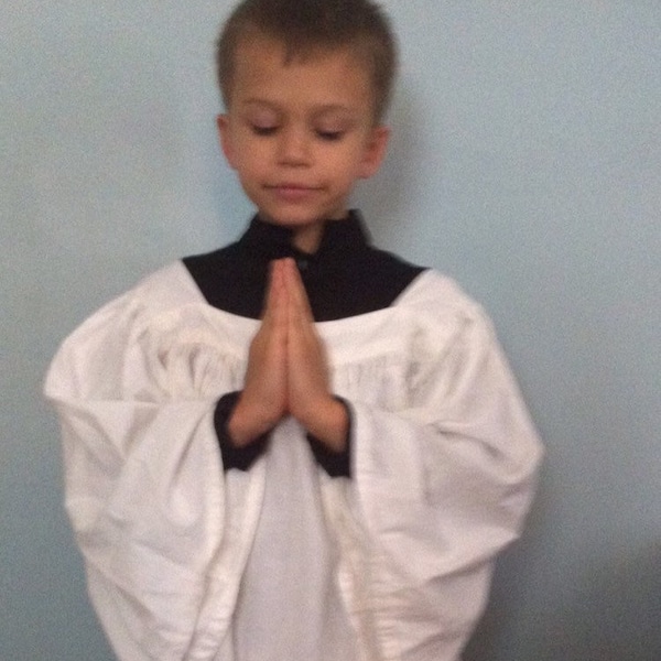 Altar boy surplice, mass vestment, Catholic gift