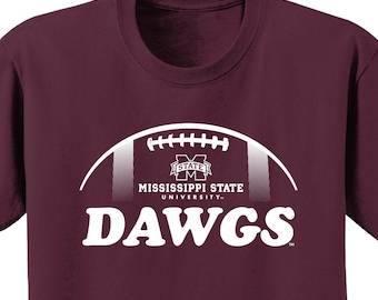 Mississippi State Shirt | Mississippi State Bulldogs Football Tshirt | Mississippi State University Apparel | Unisex T-Shirt Go Dawgs