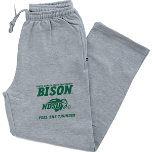 NDSU Sweatpants | North Dakota State Sweatpants | NDSU Bison Sweatpants | Bison Pant | North Dakota State Pants | NDSU Pants Feel Thunder