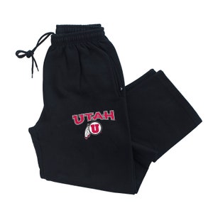 Utah Utes Sweatpants Primary Logo Utah Utes fleece pants utes sweat pants utes fleece pants utah utes apparel unisex sweatpants joggers gym
