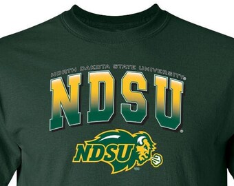 NDSU Shirt | North Dakota State University Shirt | NDSU Bison Shirt | North Dakota State Shirt | NDSU Tshirt | Full Color Fade Logo Tee