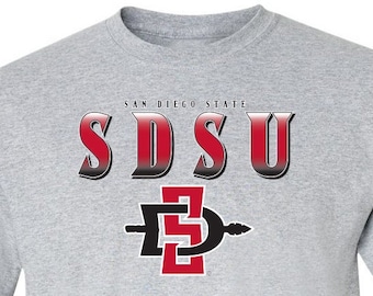 San Diego State Aztecs Shirt | SDSU Full Color Fade Primary Logo | Unisex Aztecs Shirt | San Diego State Tee Shirt | Aztecs Licensed Apparel