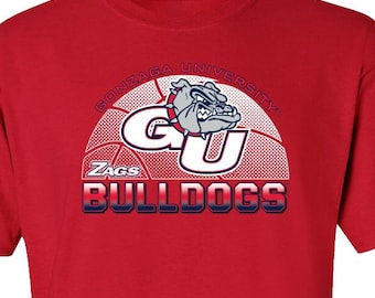 Gonzaga Shirt | Gonzaga Bulldogs Basketball Tshirt | Gonzaga University Apparel | Unisex T-Shirt Go Zags | Big Tall and Plus Size Shirts