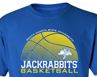 South Dakota State Tshirt | SDSU Basketball T-Shirt | SDSU Jackrabbits 100% Cotton Shirt | Unisex T-Shirt | SDSU Merch | Jackrabbits Apparel